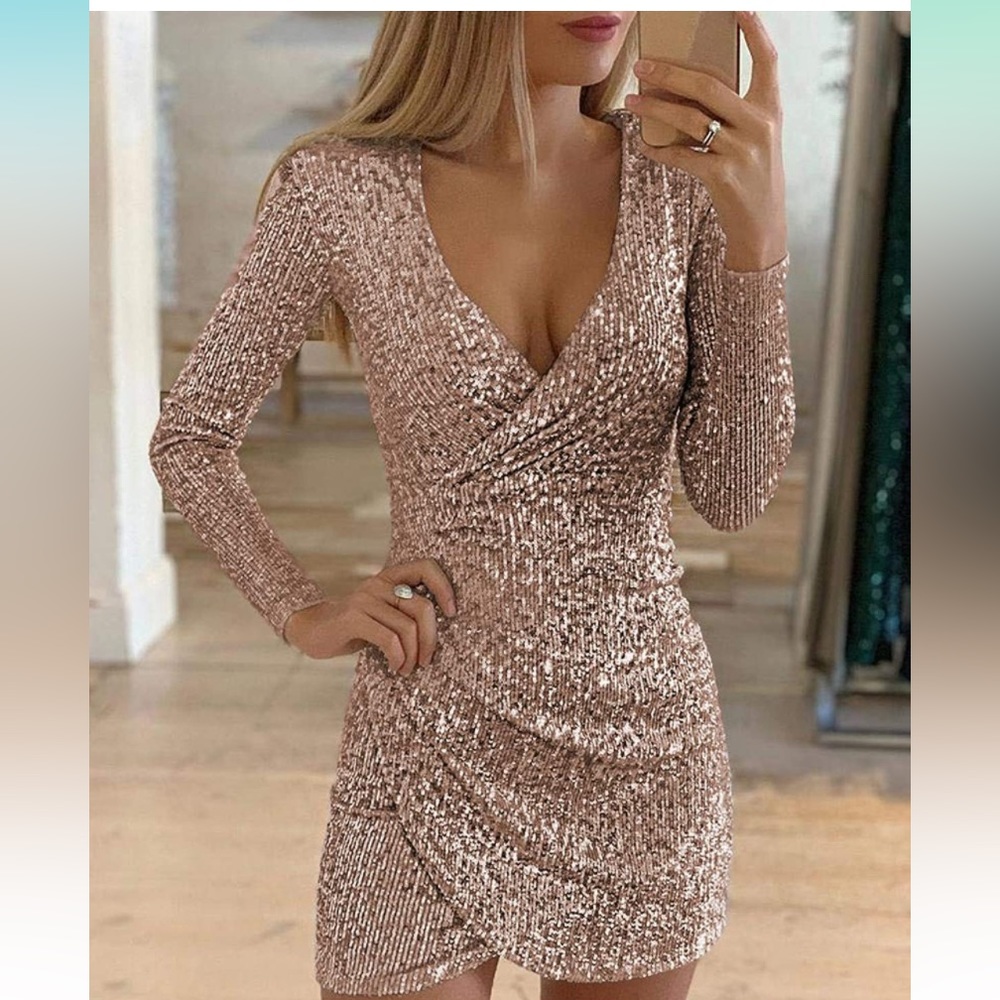 Sparkly dress - great for new years or standing out at the bar!